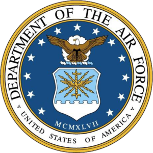 A picture of the department of the air force seal.